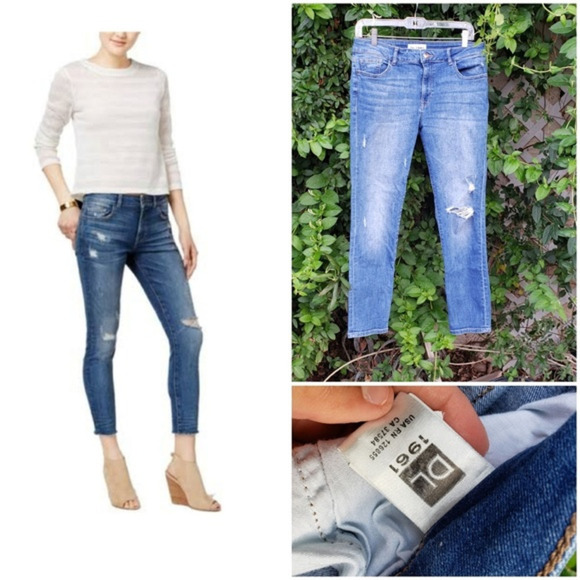 Dl‎ 1961 Margaux Ripped Wash Skinny Jeans - Picture 1 of 4